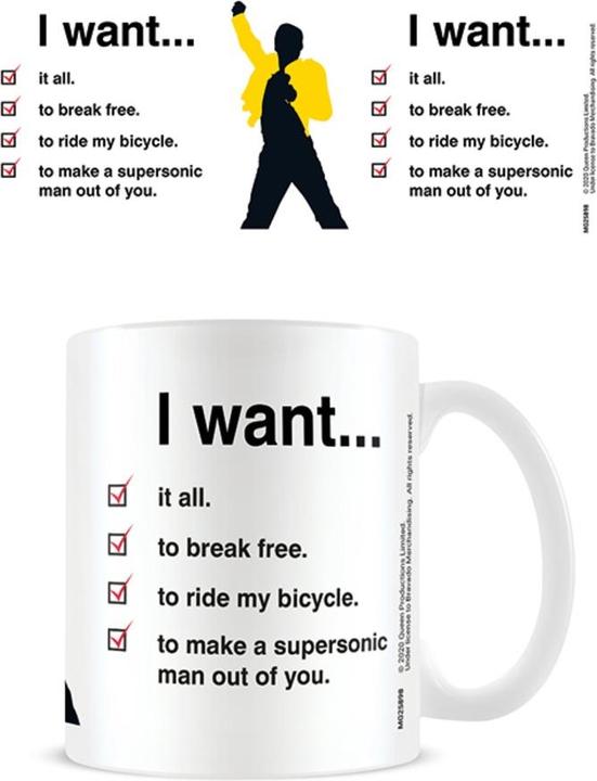 Actual product image Queen Coffee Mug I Want Checklist (325 ml, 1 x)
