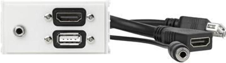 Productafbeelding Vivolink WI221281 HDMI + USB A + wandcontactdoos