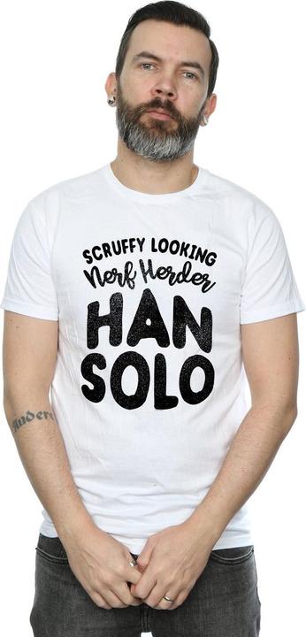 Actual product image Star Wars Mens Han Solo Legends Tribute T-Shirt (3XL)