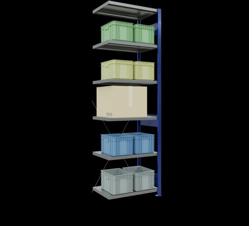 Actual product image Schulte Lagertechnik MULTIplus250 boltless bay system with cross brace