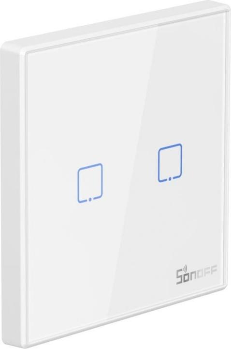 Actual product image Sonoff RF light switch T2EU2C-RF