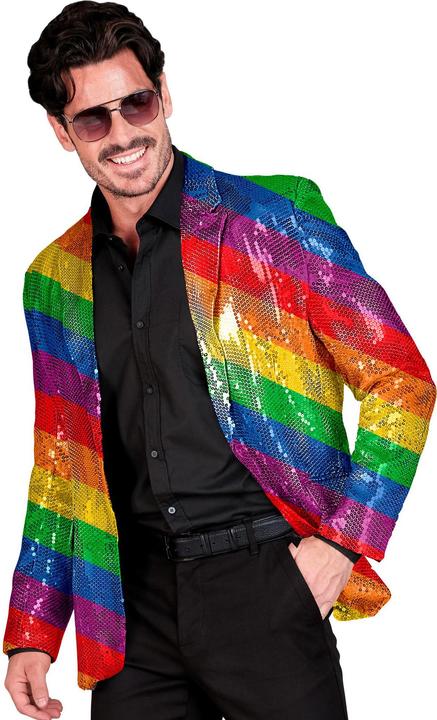Produktbild Widmann Pailletten Jackett in Regenbogen Muster (XXL)