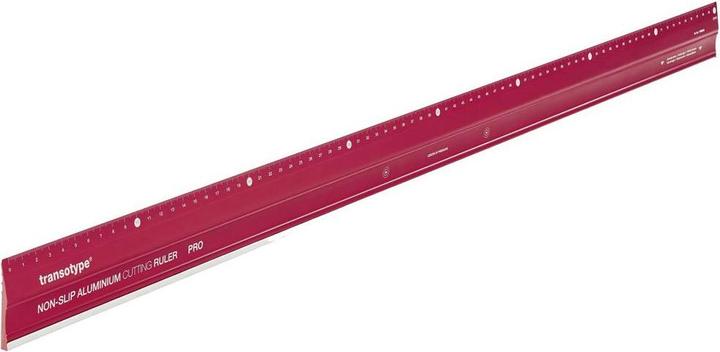 Transotype Righello da taglio in alluminio PRO antiscivolo 80 cm