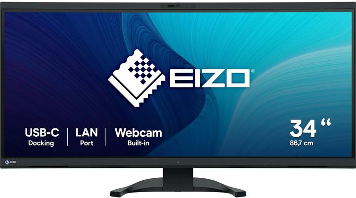 Eizo 86,7cm (34,1") EV3450XC-BK 21:9 4K 2xHDMI+DP+USB-C Curv (3440 x 1440 pixels, 34.10")