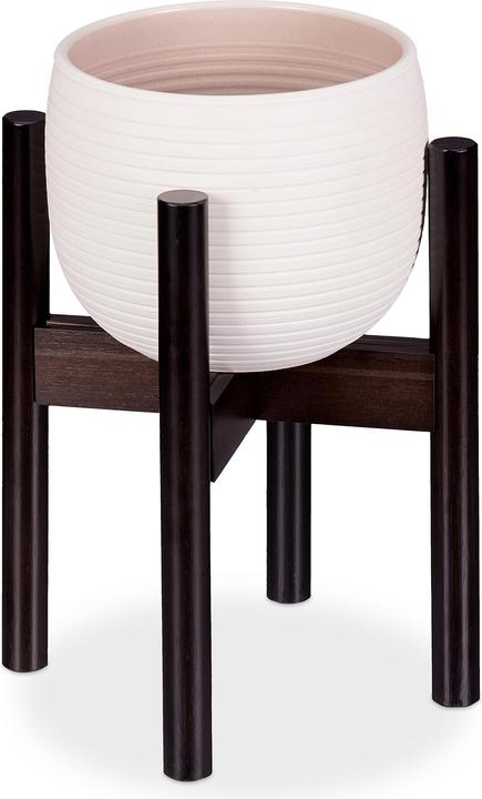 Actual product image Relaxdays Natural Plant Stand, Adjustable