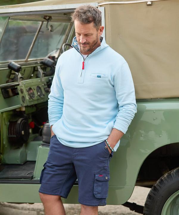 Actual product image Joe Browns Washed 1/4 Zip Sweatshirt (XXL)
