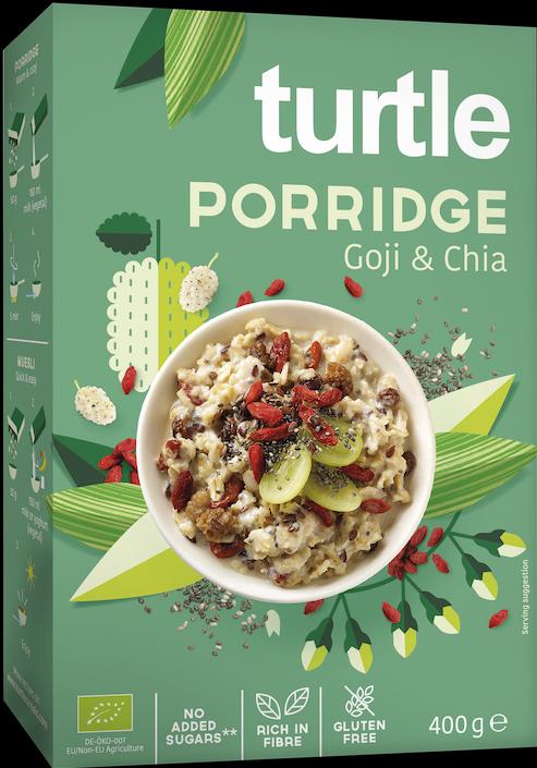 Produktbild Turtle Organic Porridge Goji & Chia (400 g)