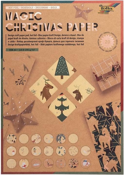 Produktbild Folia Designpapier Magic Christmas A4, 115/270 g/m², 20 Blatt (270 g/m², 1 x)