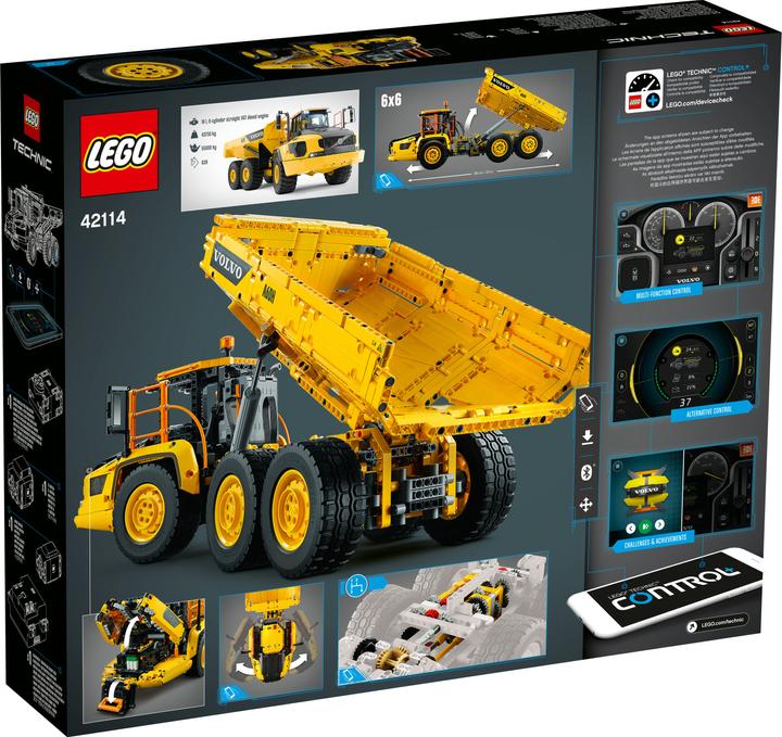 Actual product image LEGO Volvo articulated dumper (6x6) (42114, LEGO Technic)