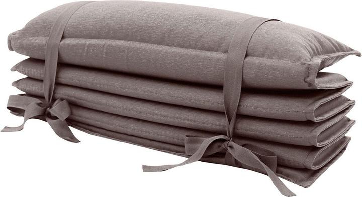 Produktbild Natura Punto Strandmatte mit Kissen, Liegeauflage faltbar, taupe, 180 x 68 cm