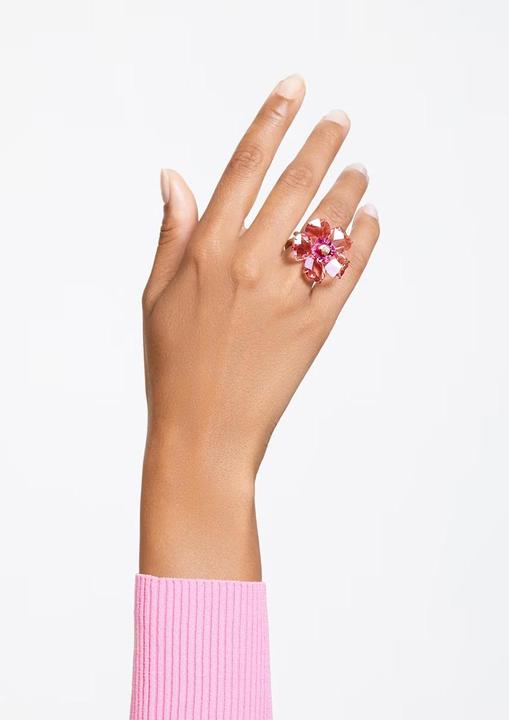 Immagine prodotto Swarovski Anello Cocktail Florere Fiore Oro Rosa (52)