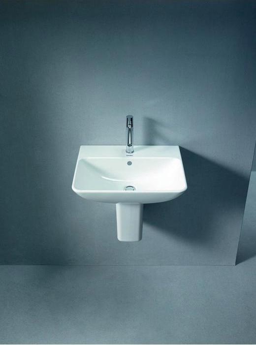 Actual product image Duravit Washbasin ME by Starck m ÜL m HLB 550x440mm 1 tap hole white (440 mm, 550 mm)