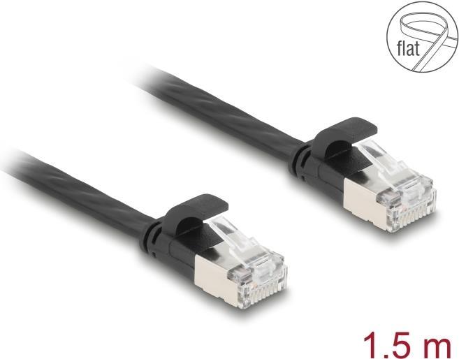 Produktbild Delock RJ45 Flachband Patchkabel Stecker zu Stecker Cat.6A 1 (U/FTP, CAT6a, 1.50 m)