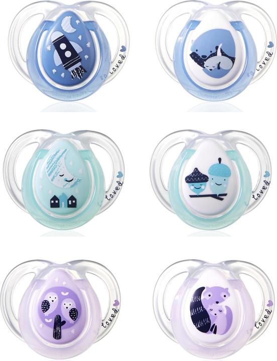 Produktbild Tommee Tippee silicone soother NIGHT STYLE, 0-6 months, 2 pcs., 43336103 (2 x, bis 6 Monate)