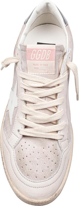 Actual product image Golden Goose ballstar sneakers in suede and leather color beige/white (41)