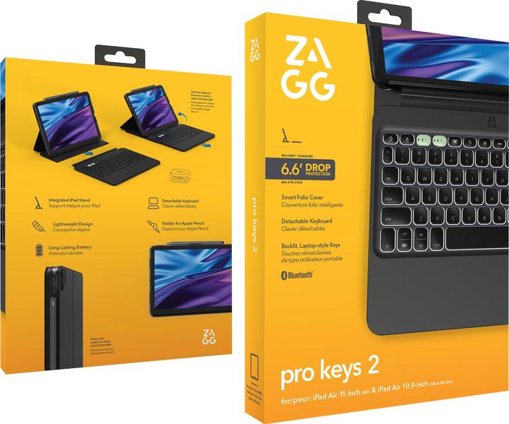Immagine prodotto Zagg KB ProKey 2 iPad Air 11 M2 Bl Germa (103414642) (DE)