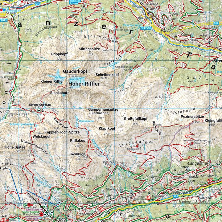 Immagine prodotto Landeck - Reschenpass, carta escursionistica, ciclistica e del tempo libero 1:50.000, freytag &