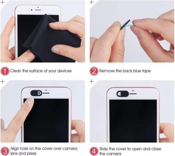 Actual product image PowerGuard Set of 3 Privacy Webcam Cover 0.6mm