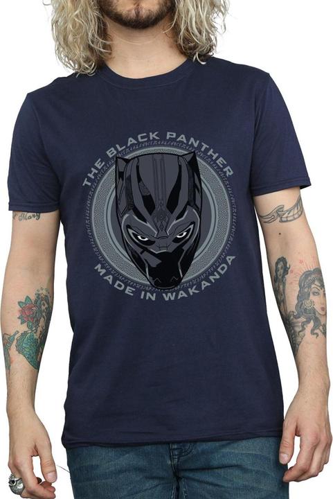 Actual product image Black Mens Made in Wakanda Cotton T-Shirt (3XL)