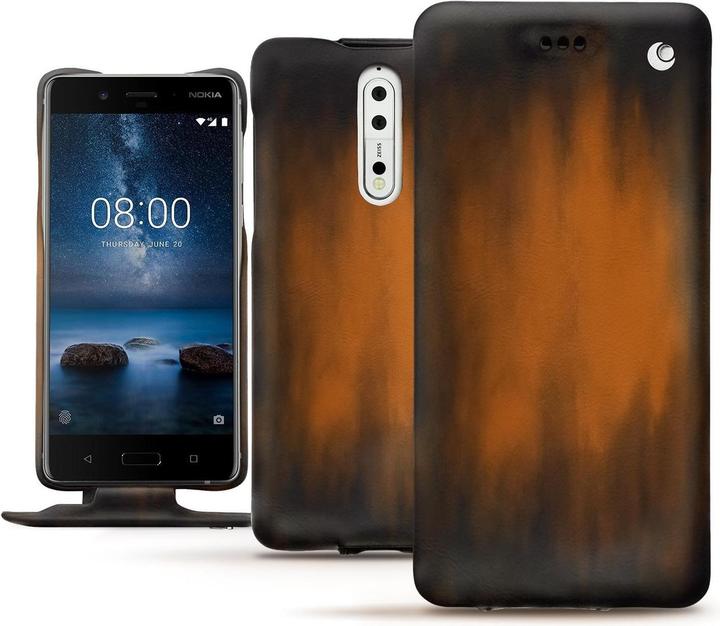 Productafbeelding Noreve Lederen omslag verticaal (Nokia 8)