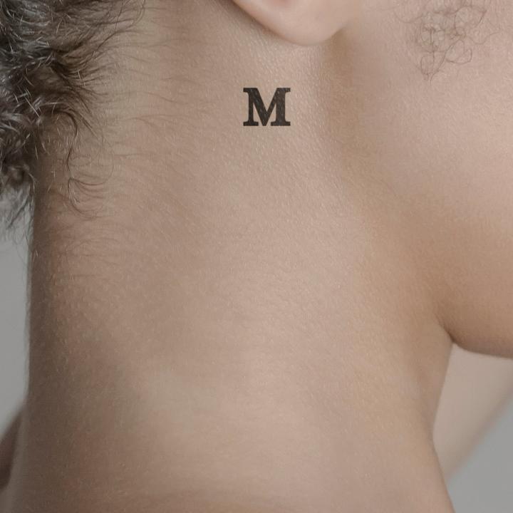 Immagine prodotto minink Tatuaggio temporaneo - Lettera maiuscola: M