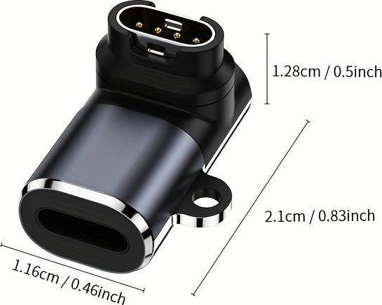 Actual product image PhoneLook Adaptateur chargeur universel pour montre Garmin avec prise Lightning (iPhone)