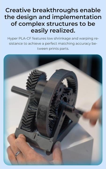 Immagine prodotto Creality Filament (Carbonio, PLA, 1.75 mm, 1000 g, Nero)