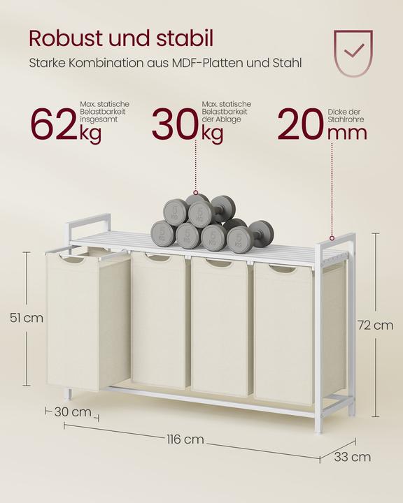 Actual product image Vasagle Laundry (160 l)