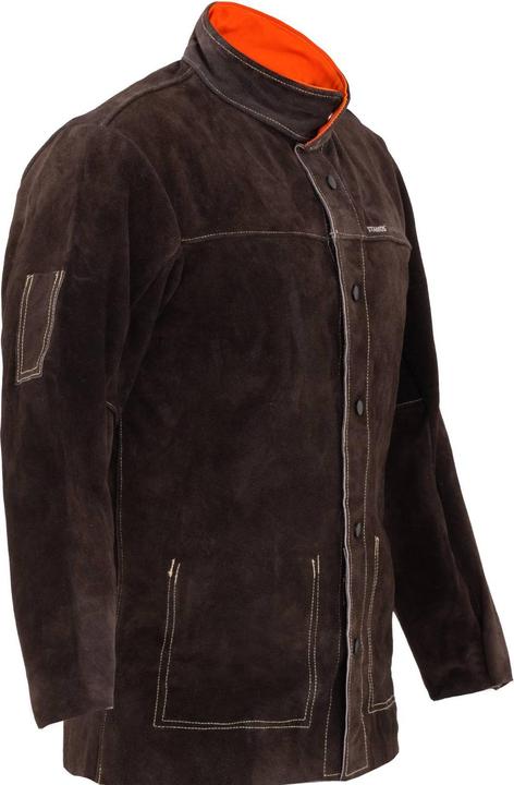 Produktbild Stamos Schweisserjacke Schweiss Jacke "XXL" Echtes RindsLEDer Gr Xxl LEDer (XXL)