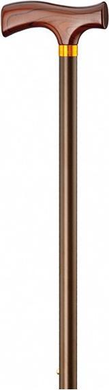 Gastrock Gehstock mit Fritzgriff bronze