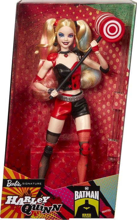 Productafbeelding Barbie Signature Harley Quinn Sammlerpuppe mit beweglichem Körper, ikonischem Outfit und Schlägel