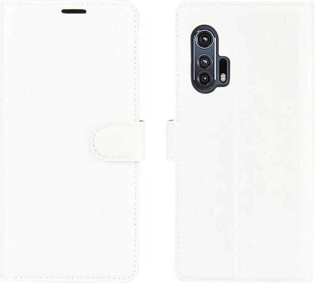 Actual product image MU Classic Litchi Leather Bookcover Series (Motorola Edge+)
