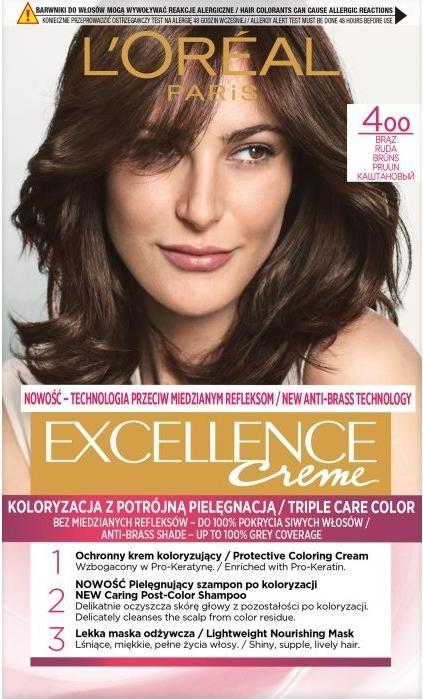 Image du produit L'Oréal Paris Loreal, Excellence -Crème, teinture pour cheveux 4, 1 pièce (4)