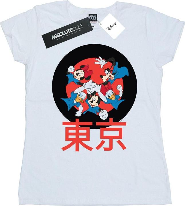 Actual product image Disney Womens/Ladies Mickey Mouse Team Huddle Cotton T-Shirt (M)