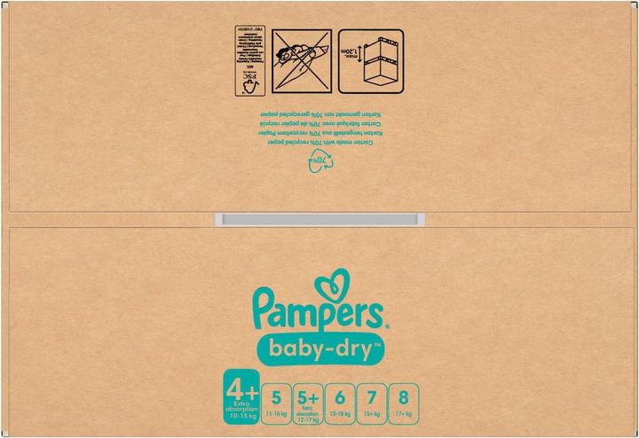 Immagine prodotto Pampers Baby-Dry (Dimensione 4, Pacco mensile, 198 Pezzo/i)