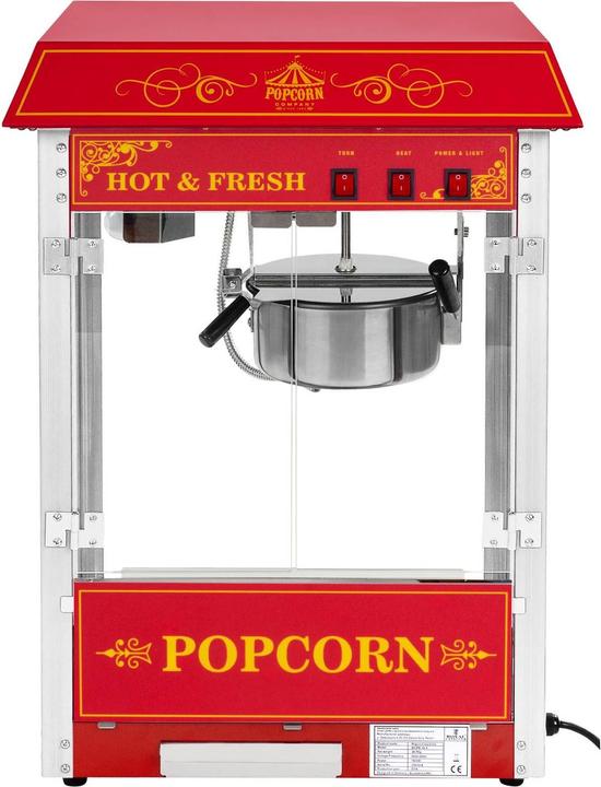 Actual product image Royal Catering Popcorn Machine with Cart - retro design - red