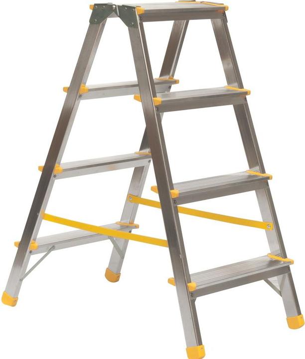 Puag Doppelstufenleiter 2 x 4 Stufen (Trittleiter, 91 cm)
