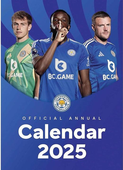 Actual product image Leicester City FC 2025 A3 Wall Calendar (A3, English)