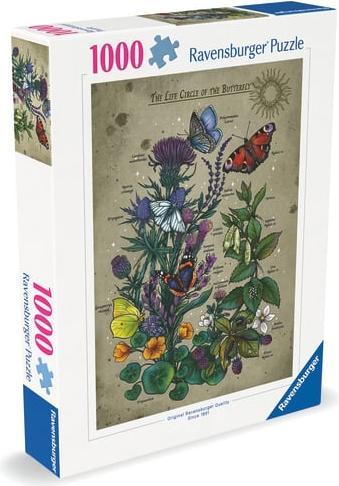Actual product image Ravensburger Puzzle 12001435 - Lifecircle Butterfly - 1000 pieces jigsaw puzzle for adults and children (1000 pieces)