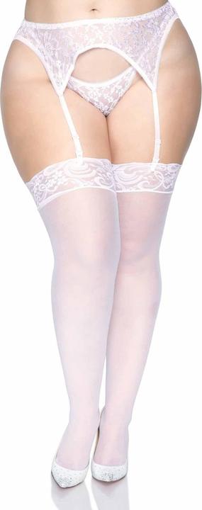 Image du produit Leg Avenue Bas Avec Couture Dorsale Blanc
