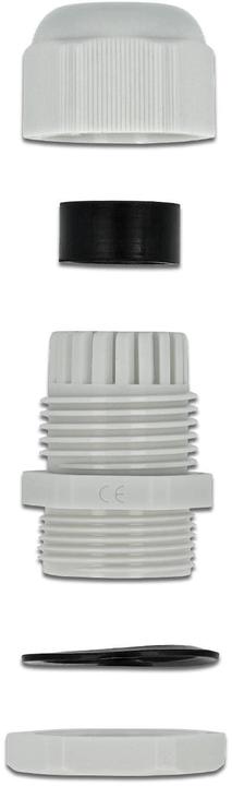 Actual product image Delock Cable gland PG7, 15mm, 10 pieces, grey