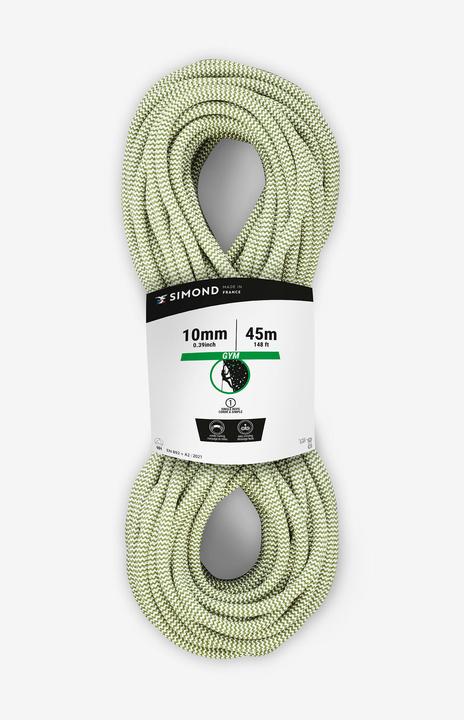 Image du produit Simond Corde d'escalade 10 mm x 45 m - Klimb Gym vert (45 m)