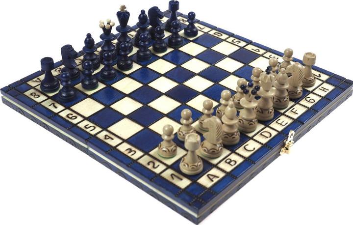 Produktbild Holzecke Schachbrett „Perle“ Blau