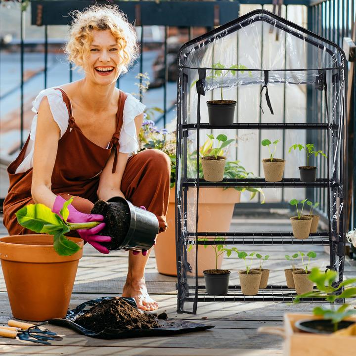 Actual product image Relaxdays Balcony greenhouse