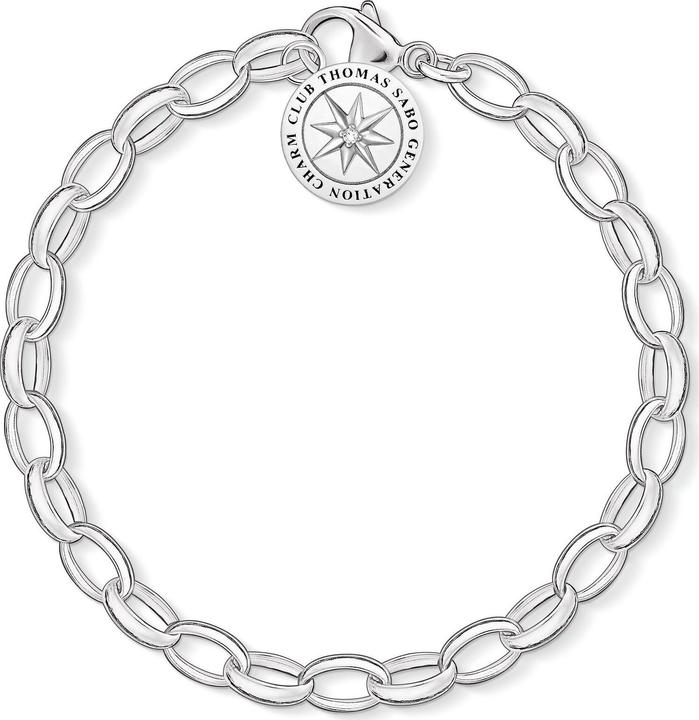 Produktbild Thomas Sabo Charm-Armband (17 cm, Silber 925, Schmuckstein)