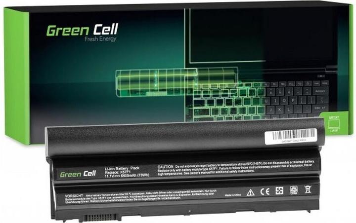 Actual product image GreenCell DE56T Baterija Žalias Cell for Dell Latitude E5420 E5520 E6420 E6520 1 (9 Cells, 6600 mAh)