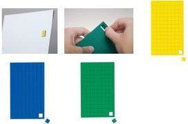 Productafbeelding Maul Magnetische symbolen vierkant 10x10mm blauw PU=112 stuks