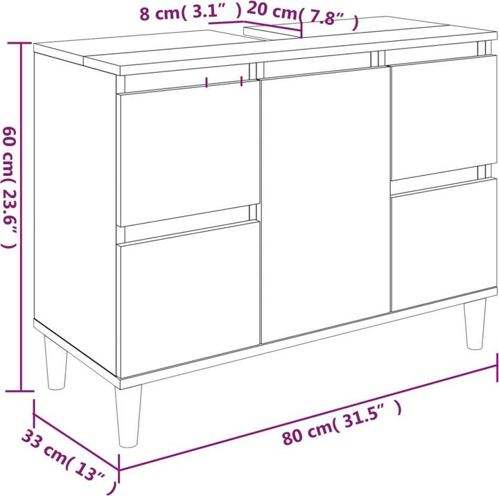 Immagine prodotto VidaXL Calandra (80 x 33 x 60 cm)