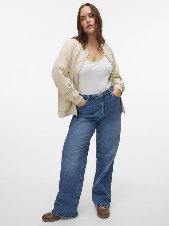 Actual product image Vero Moda VMCTESSA Hohe Taille Weiter Beinschnitt Jeans Weit geschnitten (44)