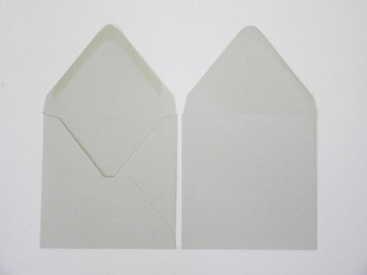 Actual product image Blanke Envelopes 120x120mm 120g/qm gummed PU=100 pieces dolphin grey (100 x)